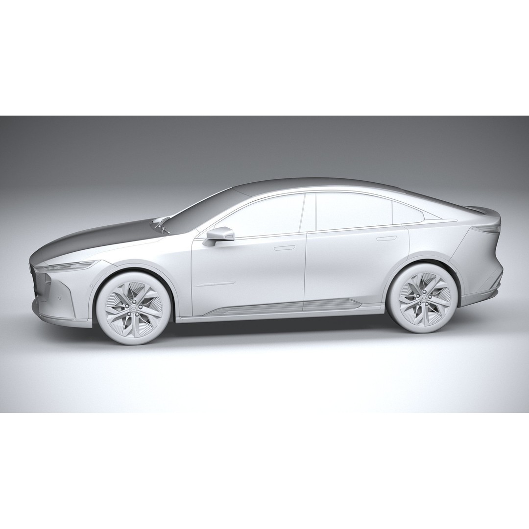 Mazda EZ-6 2025 3D Model – High Poly Luxury Sedan, FBX, OBJ, 3dsmax - View 24