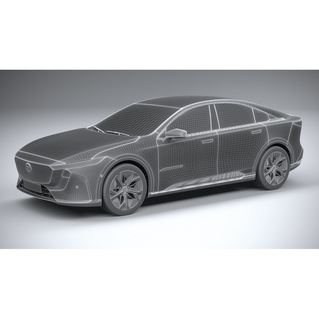 Mazda EZ-6 2025 3D Model – High Poly Luxury Sedan, FBX, OBJ, 3dsmax - View 28