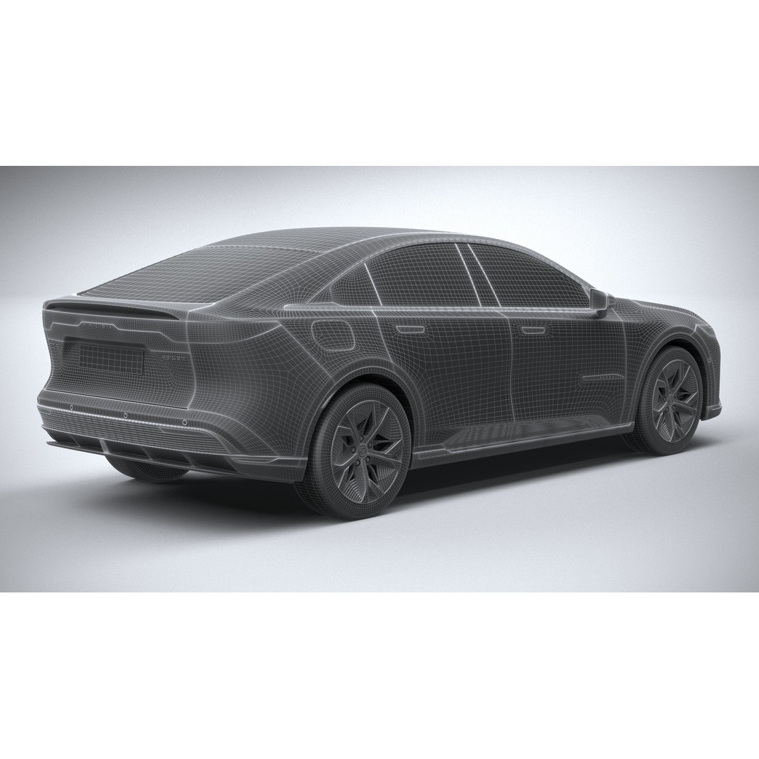 Mazda EZ-6 2025 3D Model – High Poly Luxury Sedan, FBX, OBJ, 3dsmax - View 29