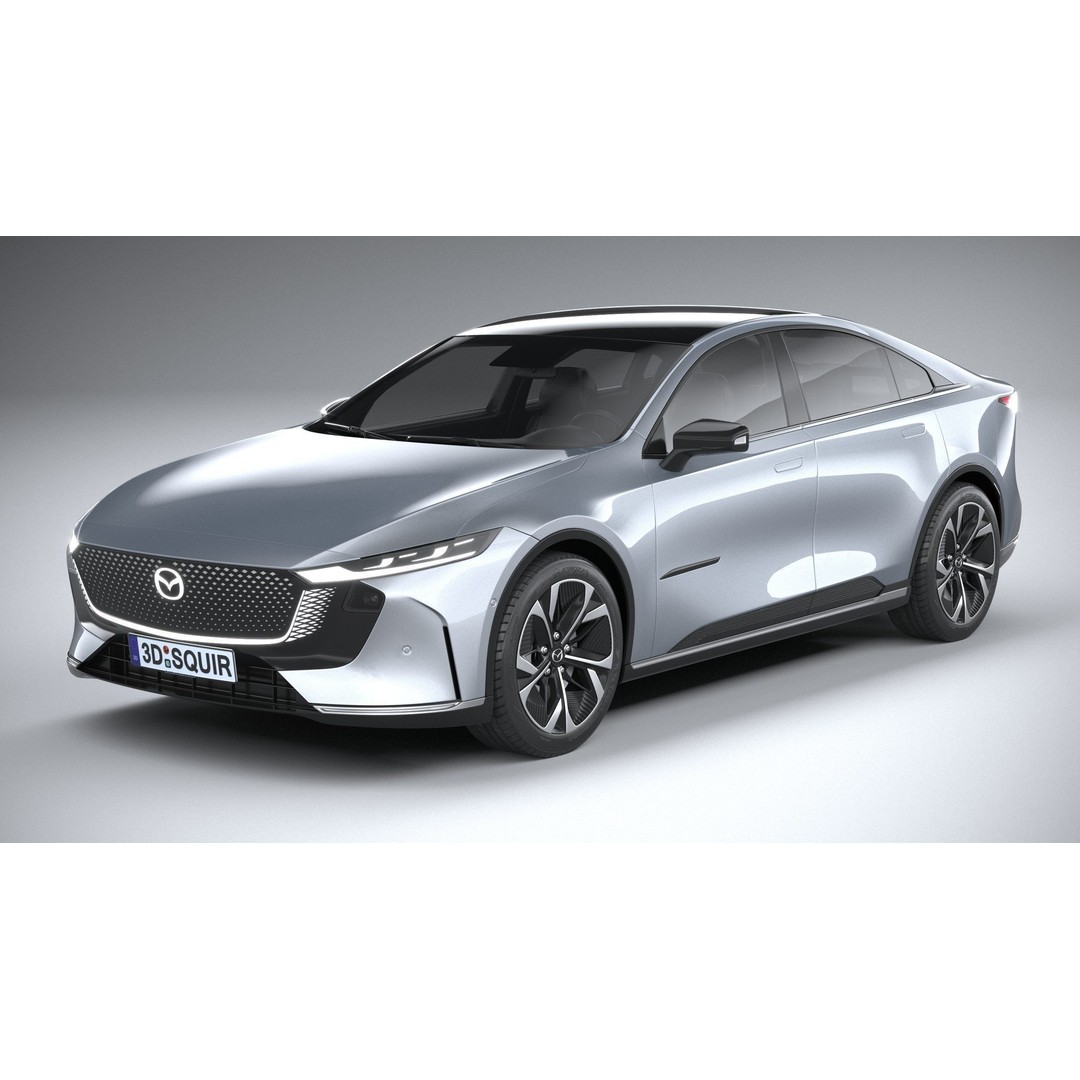 Mazda EZ-6 2025 3D Model – High Poly Luxury Sedan, FBX, OBJ, 3dsmax - View 3