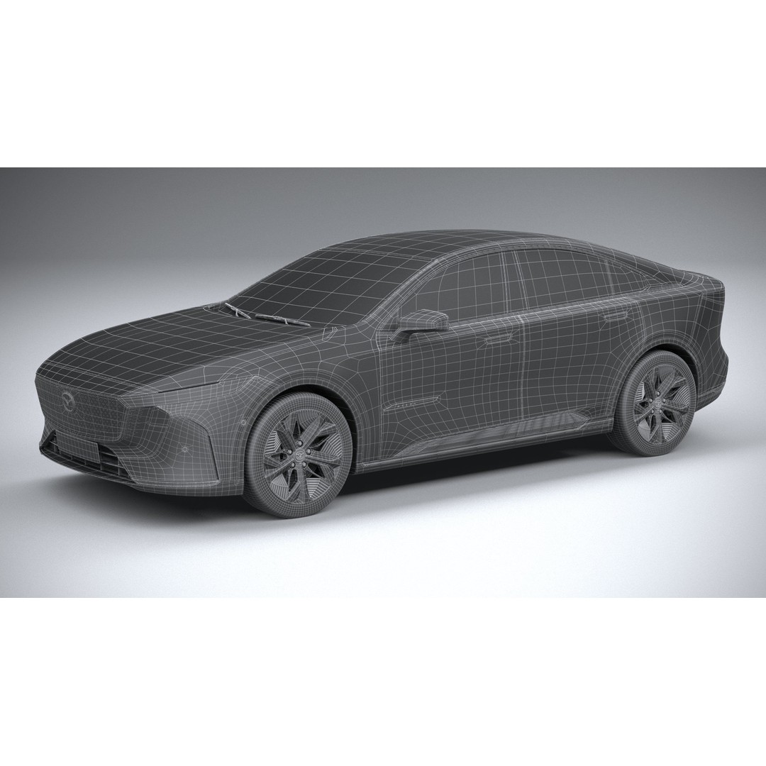 Mazda EZ-6 2025 3D Model – High Poly Luxury Sedan, FBX, OBJ, 3dsmax - View 30