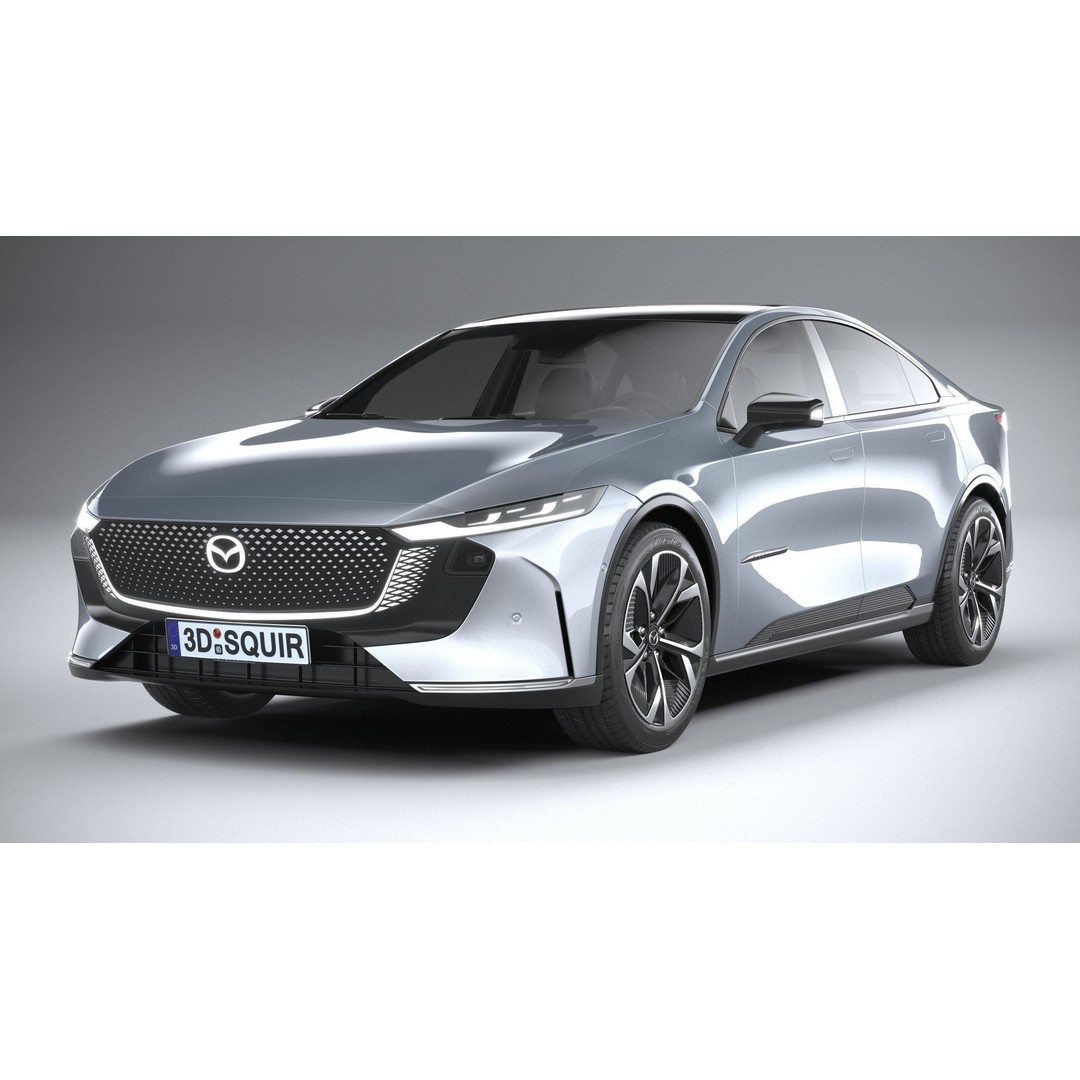 Mazda EZ-6 2025 3D Model – High Poly Luxury Sedan, FBX, OBJ, 3dsmax - View 4