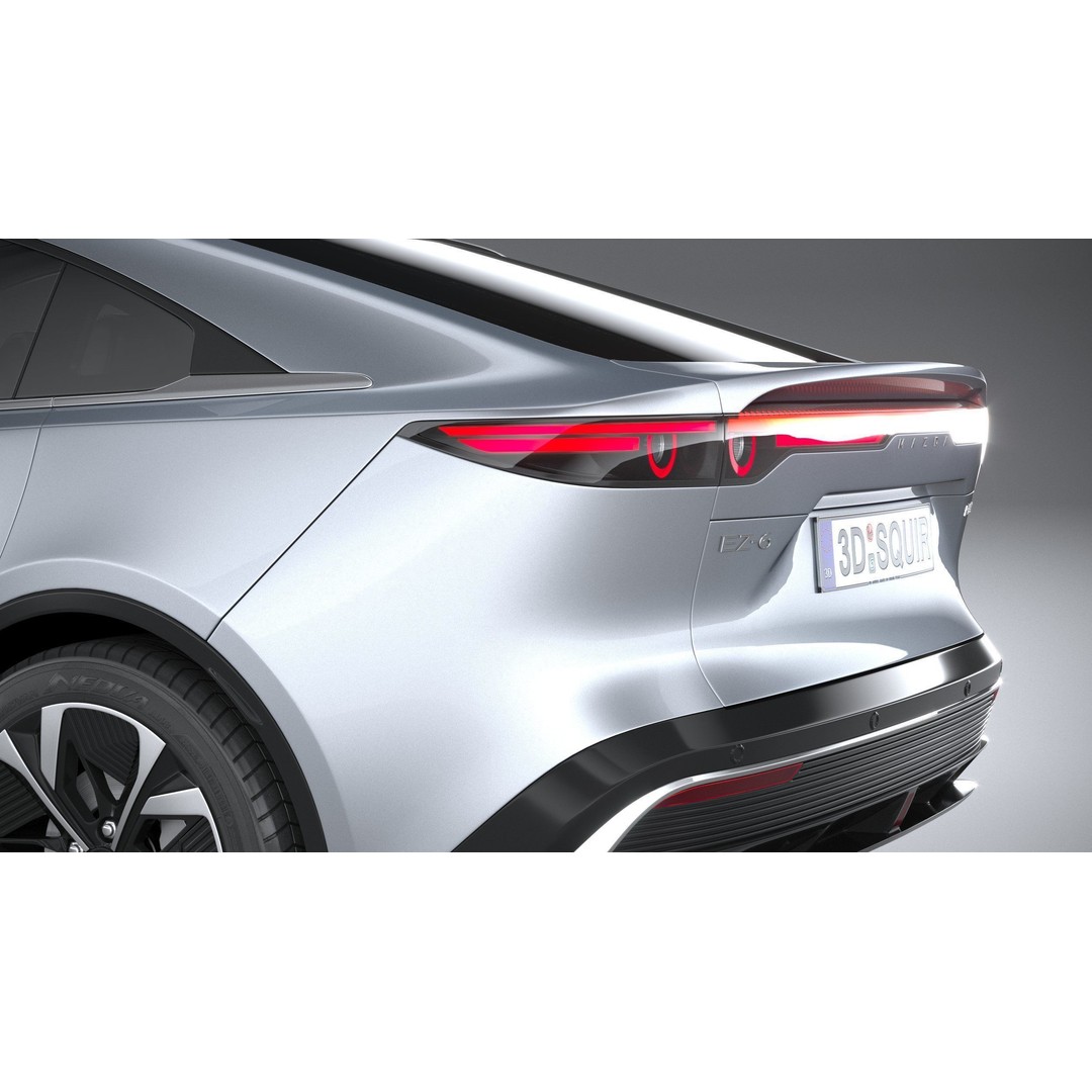 Mazda EZ-6 2025 3D Model – High Poly Luxury Sedan, FBX, OBJ, 3dsmax - View 8