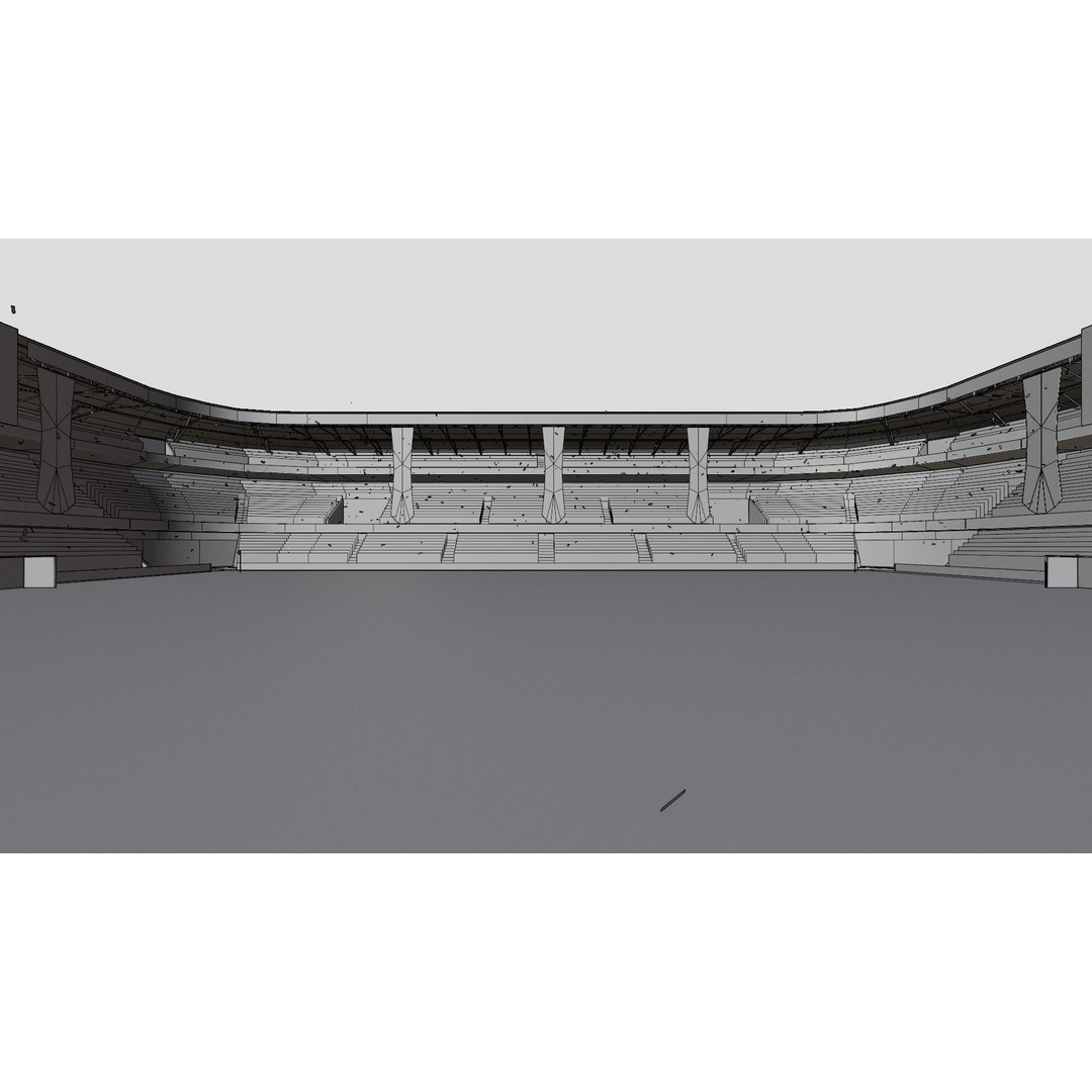 Football Stadium 3D Model – Low Poly Game Ready Asset, FBX, Unity - View 10