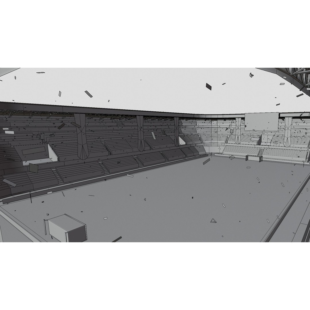 Football Stadium 3D Model – Low Poly Game Ready Asset, FBX, Unity - View 9