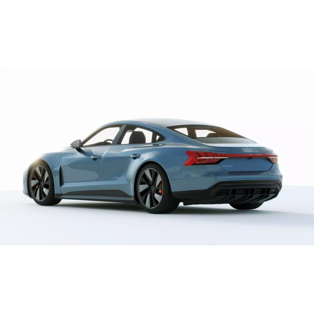 Audi E-Tron GT quattro 2022 3D Model – High Poly Luxury Sedan, FBX, Blender - View 14