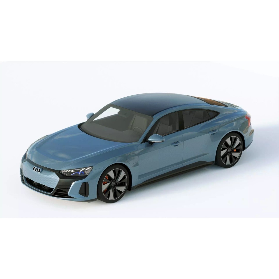 Audi E-Tron GT quattro 2022 3D Model – High Poly Luxury Sedan, FBX, Blender - View 17