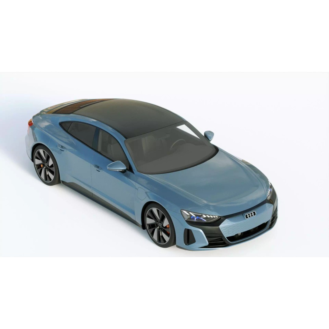 Audi E-Tron GT quattro 2022 3D Model – High Poly Luxury Sedan, FBX, Blender - View 18