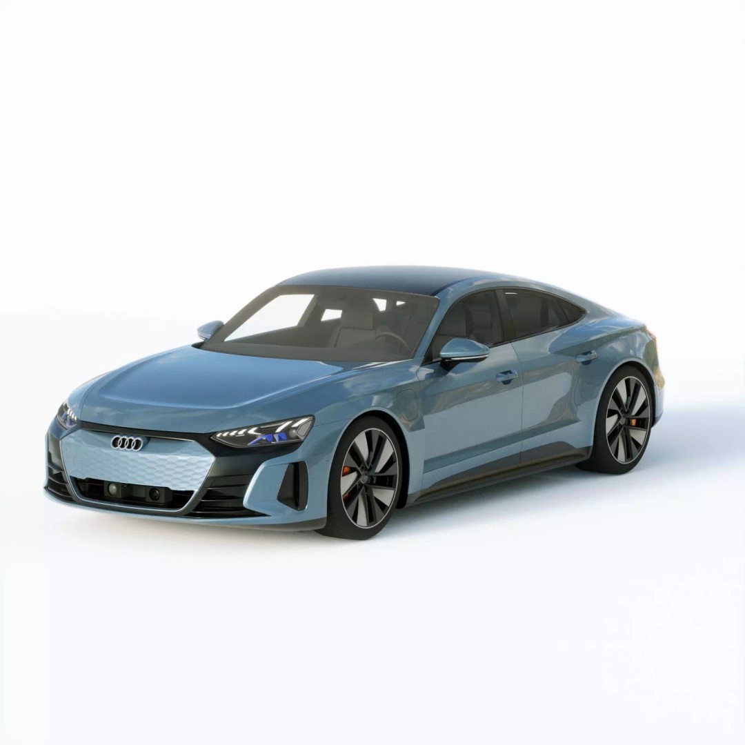 Audi E-Tron GT quattro 2022 3D Model – High Poly Luxury Sedan, FBX, Blender - View 2