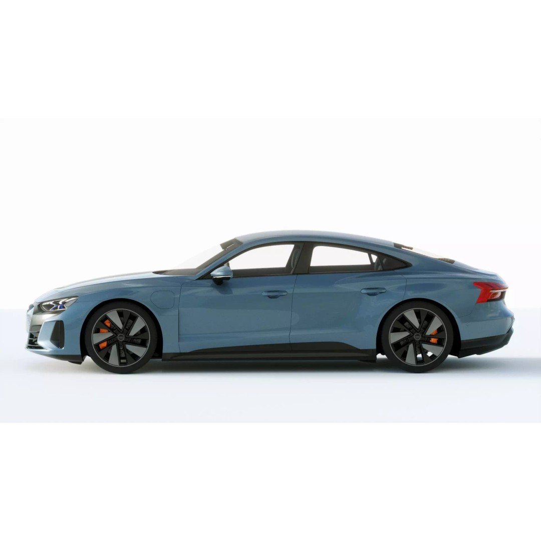 Audi E-Tron GT quattro 2022 3D Model – High Poly Luxury Sedan, FBX, Blender - View 4