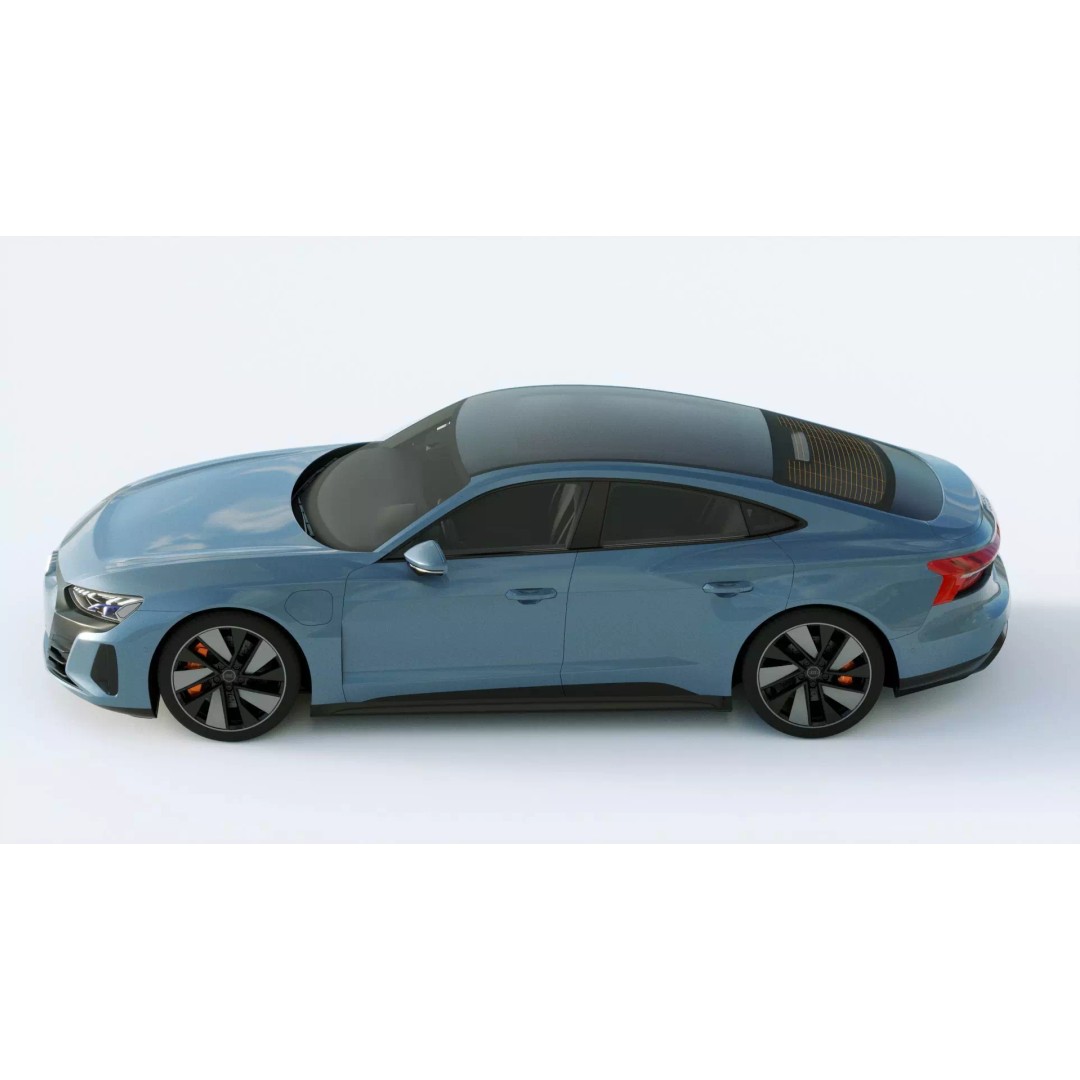 Audi E-Tron GT quattro 2022 3D Model – High Poly Luxury Sedan, FBX, Blender - View 5