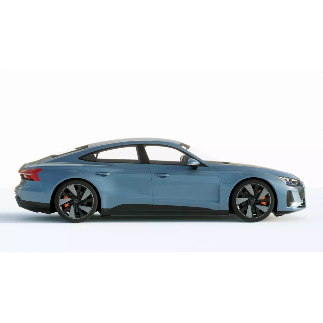 Audi E-Tron GT quattro 2022 3D Model – High Poly Luxury Sedan, FBX, Blender - View 6