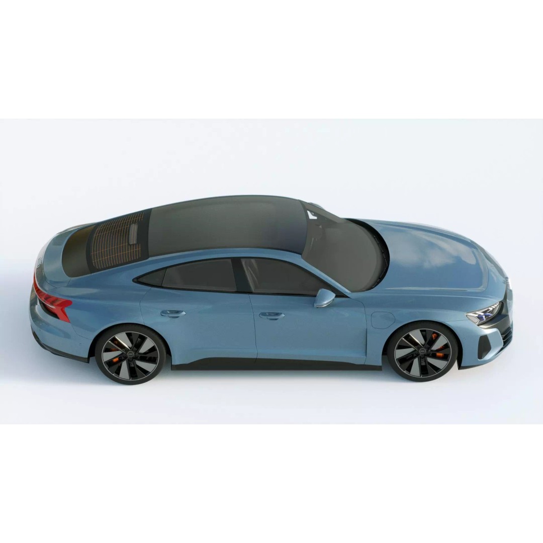 Audi E-Tron GT quattro 2022 3D Model – High Poly Luxury Sedan, FBX, Blender - View 7