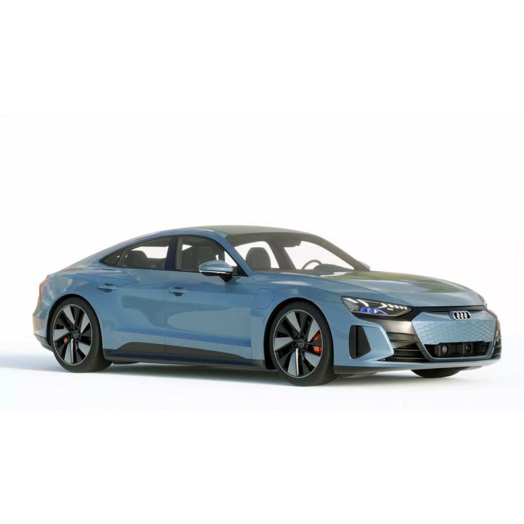 Audi E-Tron GT quattro 2022 3D Model – High Poly Luxury Sedan, FBX, Blender - View 8