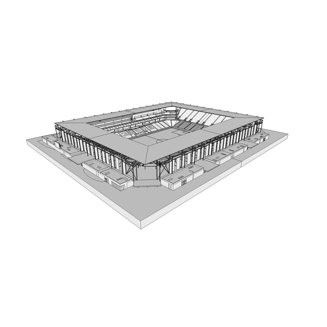 Geodis Park 3D Model – Stadium Asset with Textures, FBX, OBJ