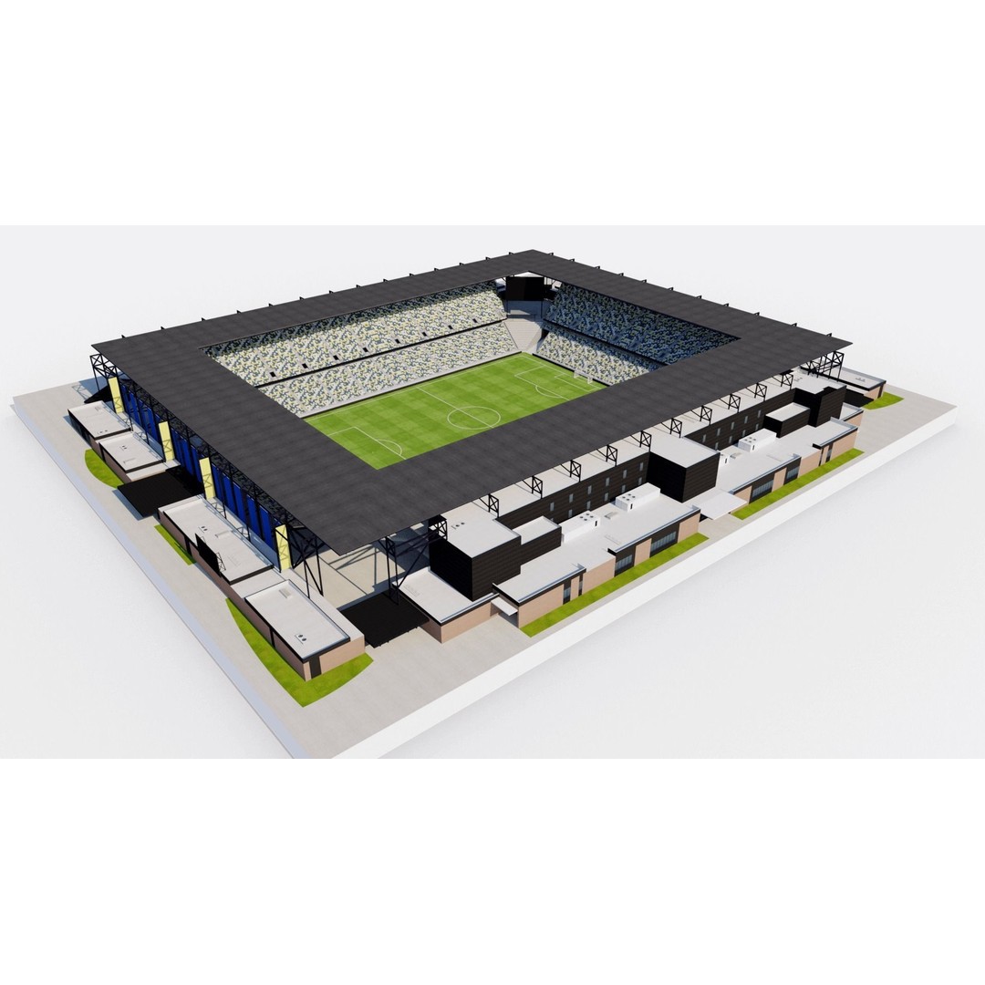 Geodis Park 3D Model – Stadium Asset with Textures, FBX, OBJ - View 10
