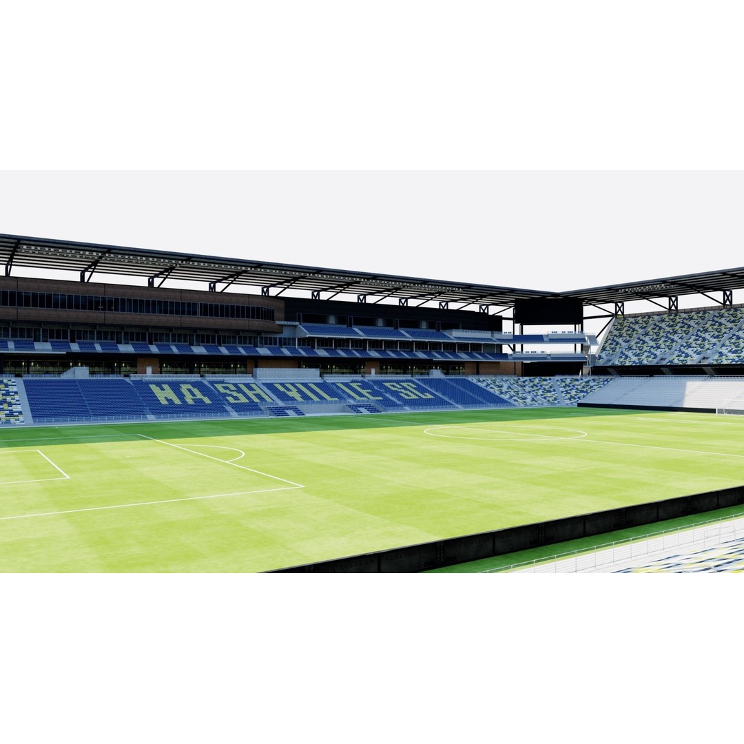 Geodis Park 3D Model – Stadium Asset with Textures, FBX, OBJ - View 11