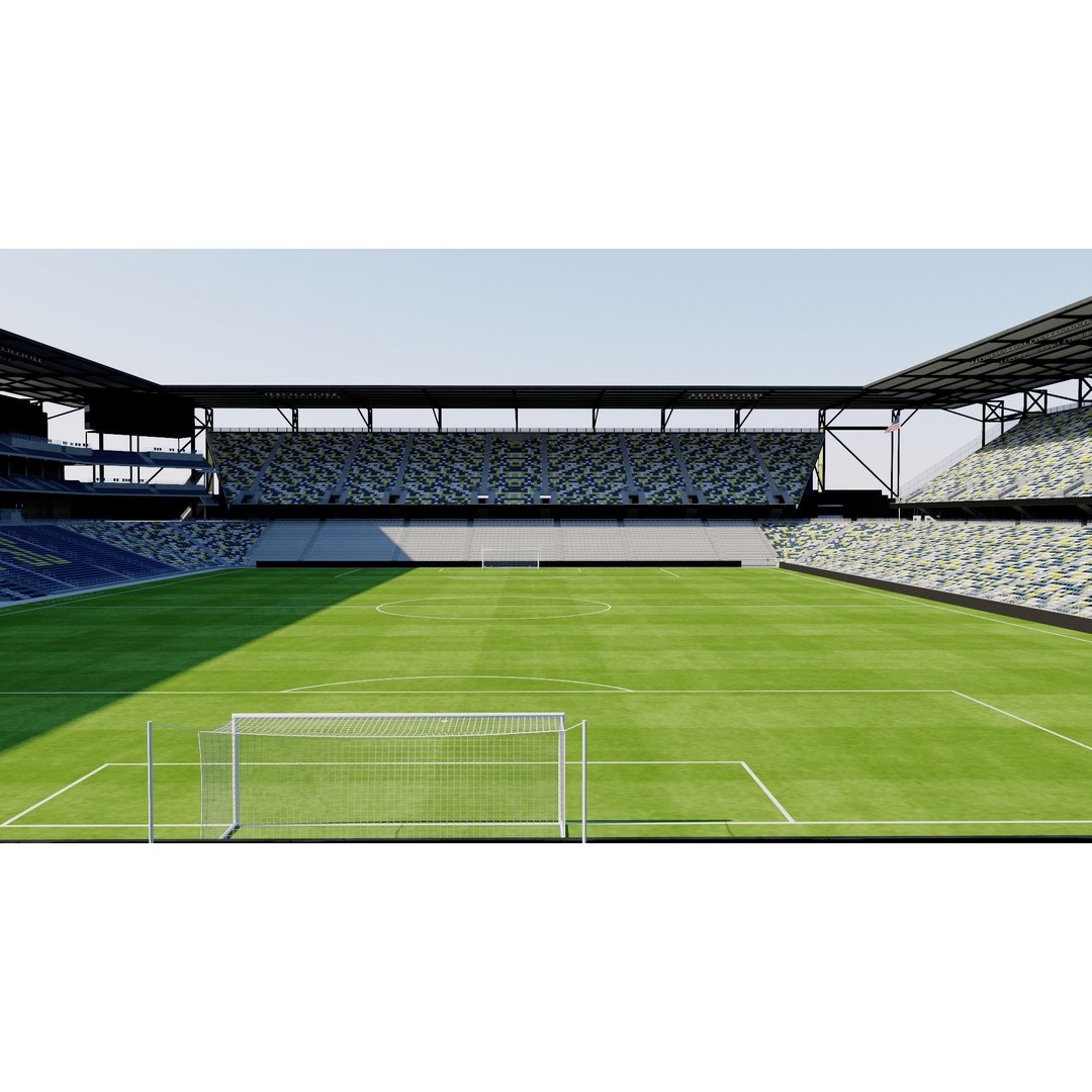 Geodis Park 3D Model – Stadium Asset with Textures, FBX, OBJ - View 12