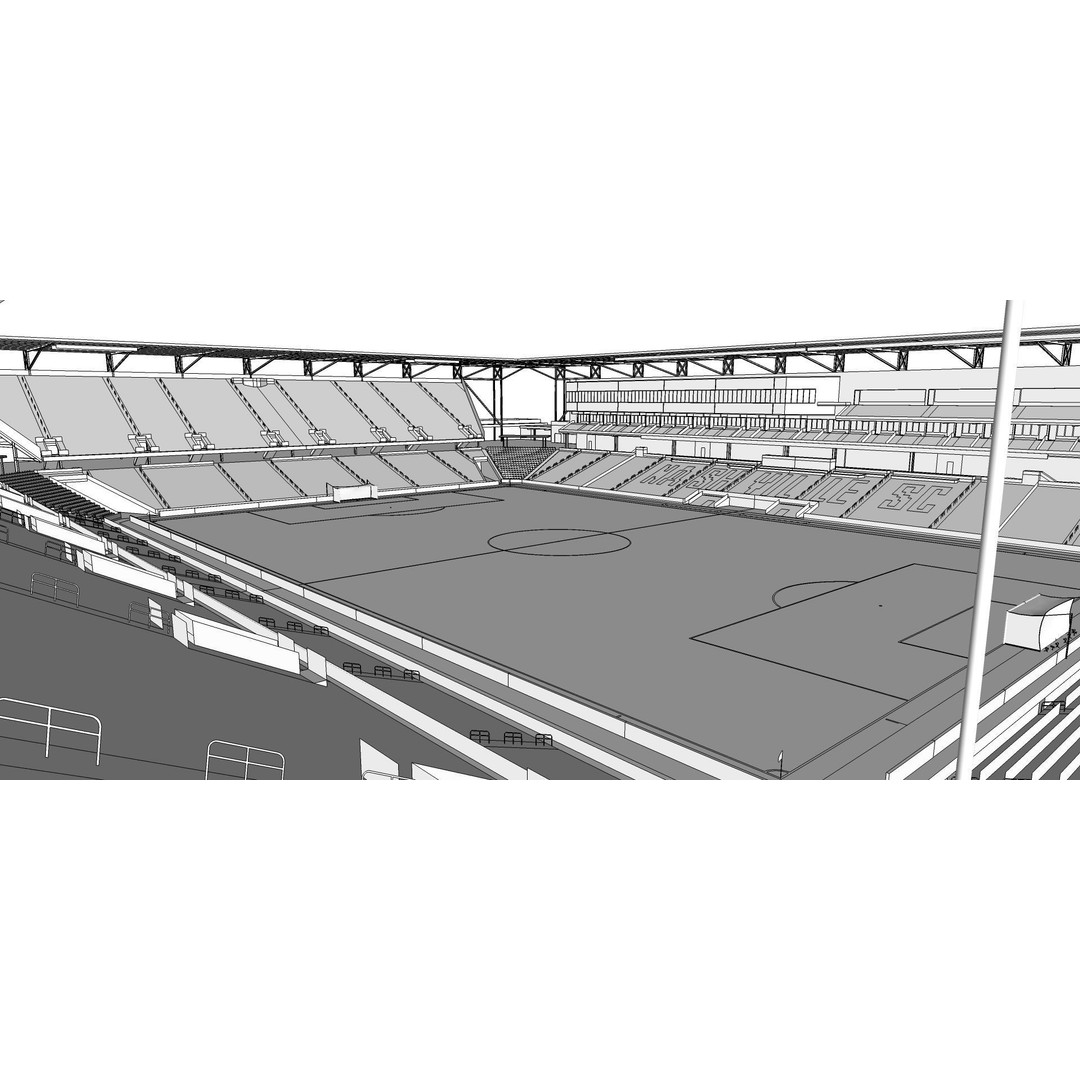 Geodis Park 3D Model – Stadium Asset with Textures, FBX, OBJ - View 13