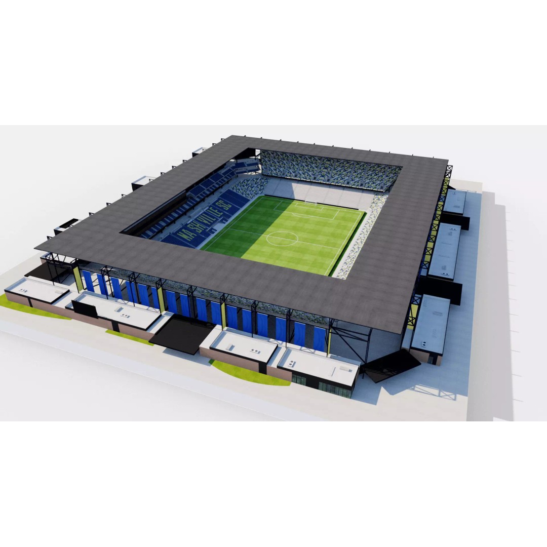 Geodis Park 3D Model – Stadium Asset with Textures, FBX, OBJ - View 2