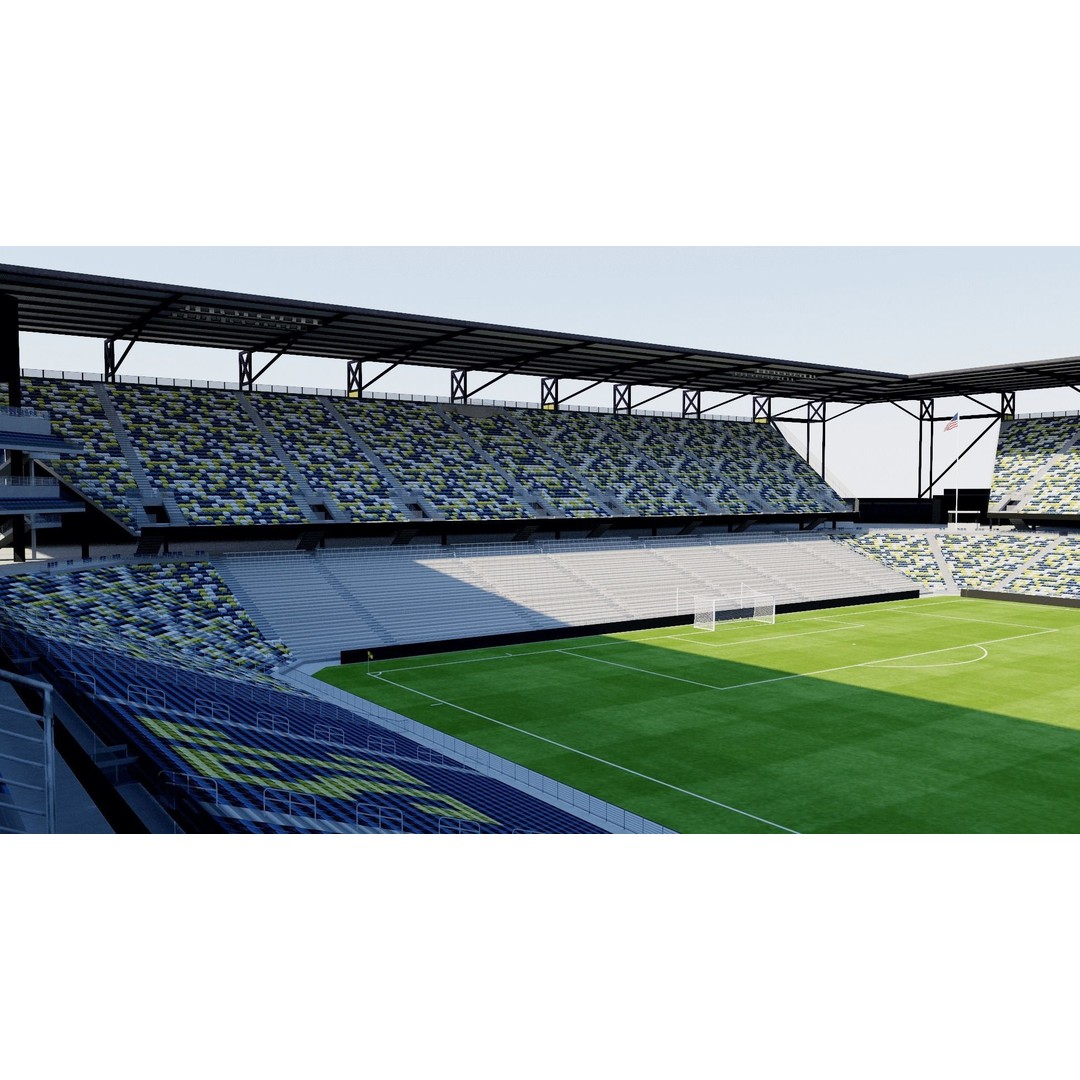 Geodis Park 3D Model – Stadium Asset with Textures, FBX, OBJ - View 5