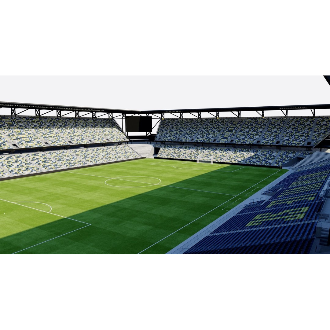 Geodis Park 3D Model – Stadium Asset with Textures, FBX, OBJ - View 6