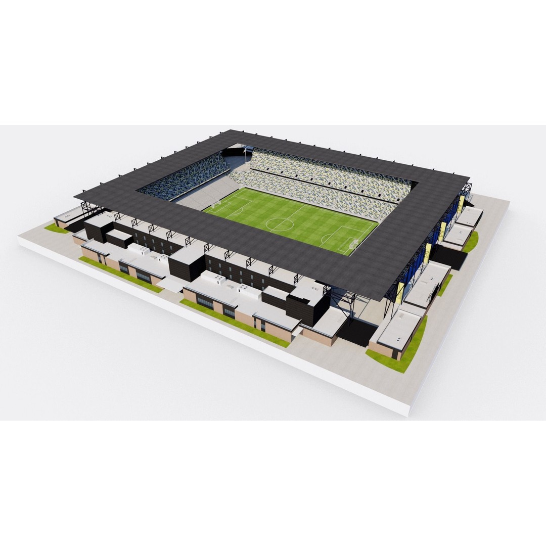 Geodis Park 3D Model – Stadium Asset with Textures, FBX, OBJ - View 7