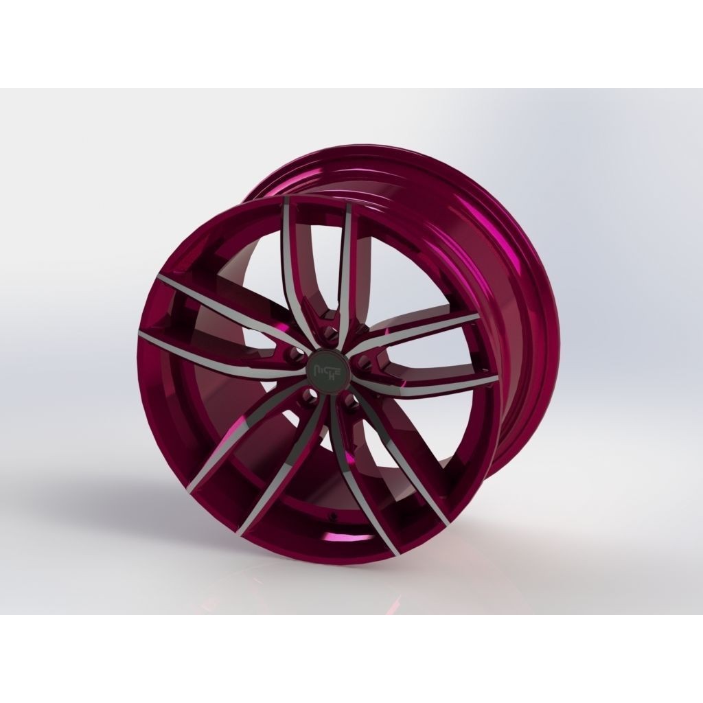 NICHE SPORT SERIES VICE M204 3D Model – High Poly Car Rim, PBR Textures - View 3