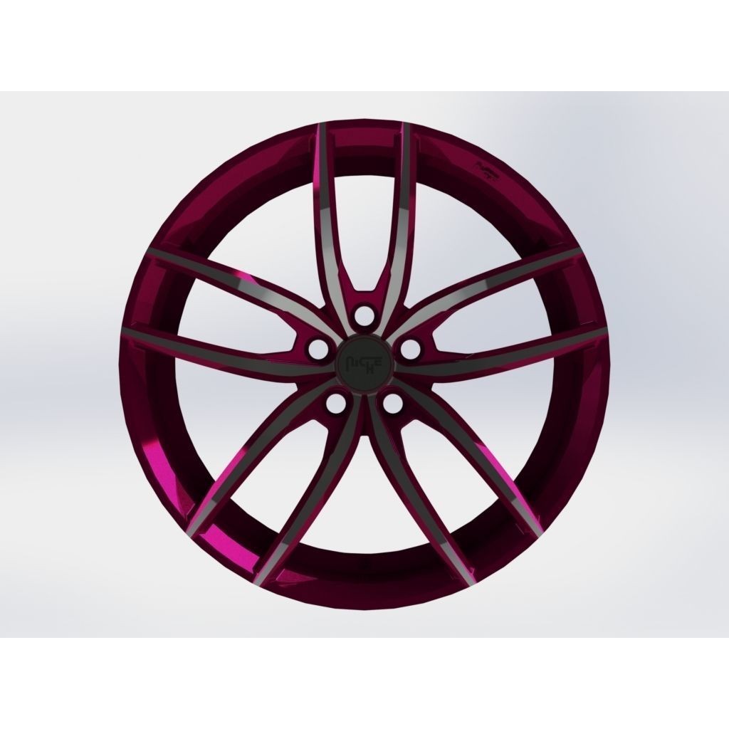 NICHE SPORT SERIES VICE M204 3D Model – High Poly Car Rim, PBR Textures - View 9