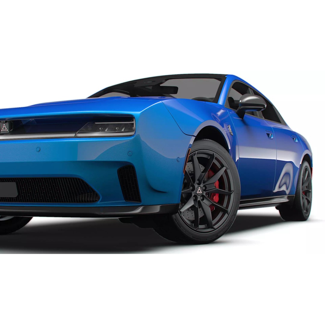 Dodge Charger Daytona Scat Pack 3D Model – High Poly Game Asset, FBX, PBR - View 14