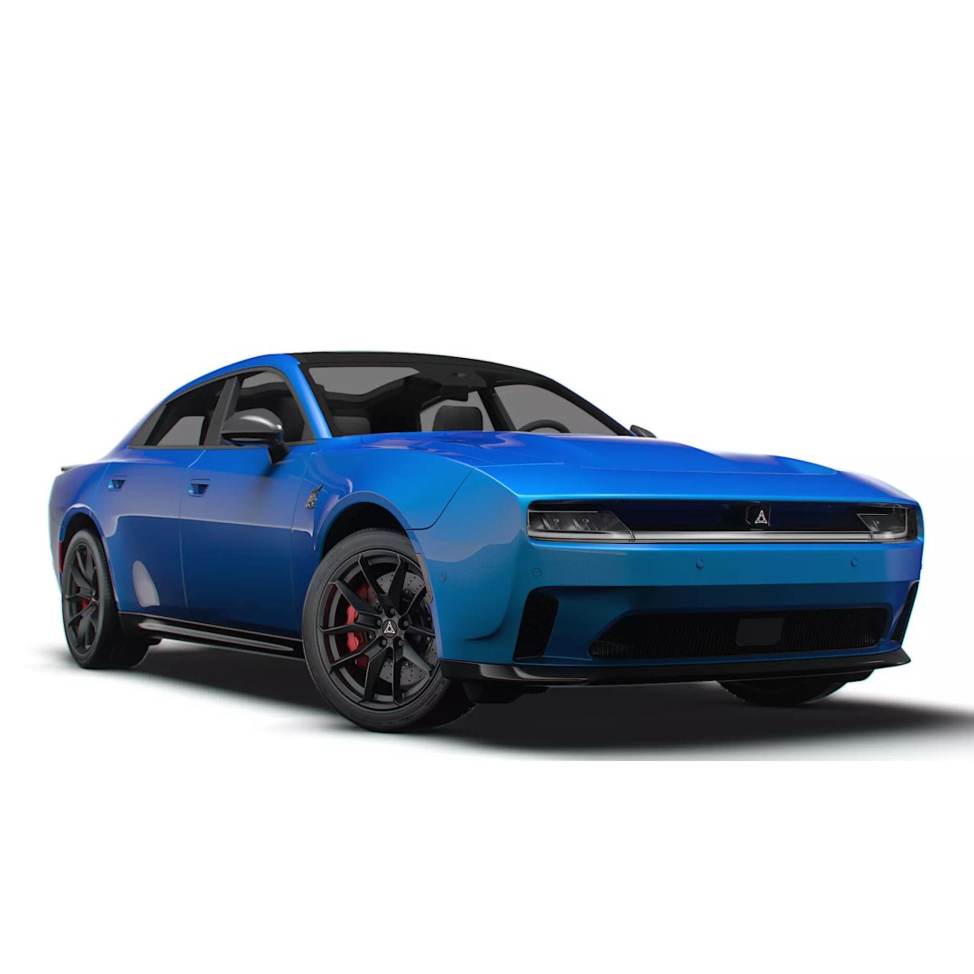 Dodge Charger Daytona Scat Pack 3D Model – High Poly Game Asset, FBX, PBR - View 2