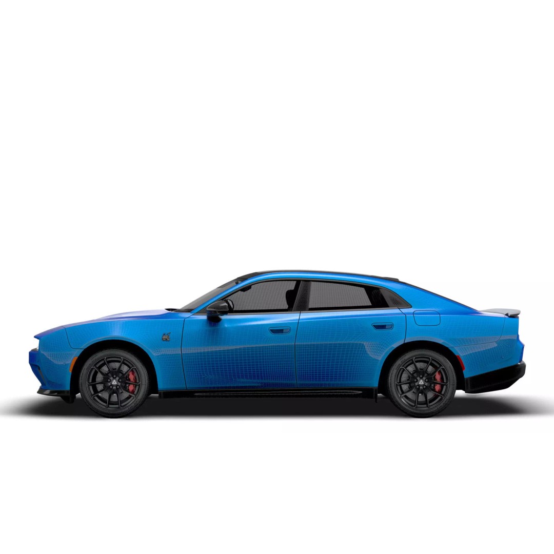 Dodge Charger Daytona Scat Pack 3D Model – High Poly Game Asset, FBX, PBR - View 20