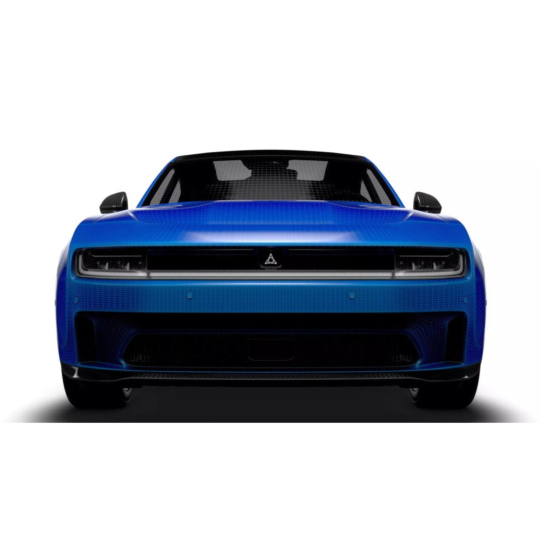 Dodge Charger Daytona Scat Pack 3D Model – High Poly Game Asset, FBX, PBR - View 22