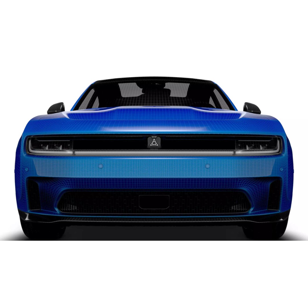 Dodge Charger Daytona Scat Pack 3D Model – High Poly Game Asset, FBX, PBR - View 23