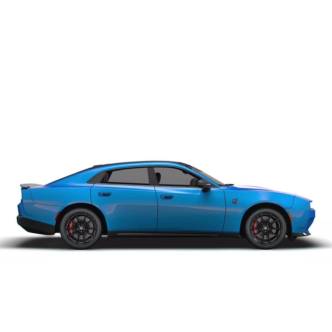 Dodge Charger Daytona Scat Pack 3D Model – High Poly Game Asset, FBX, PBR - View 3