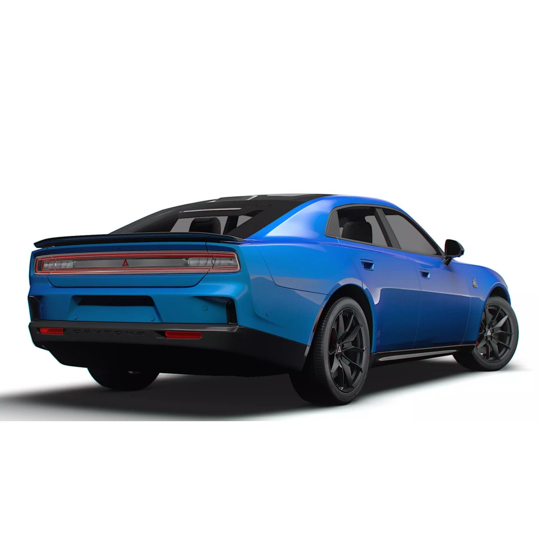 Dodge Charger Daytona Scat Pack 3D Model – High Poly Game Asset, FBX, PBR - View 7