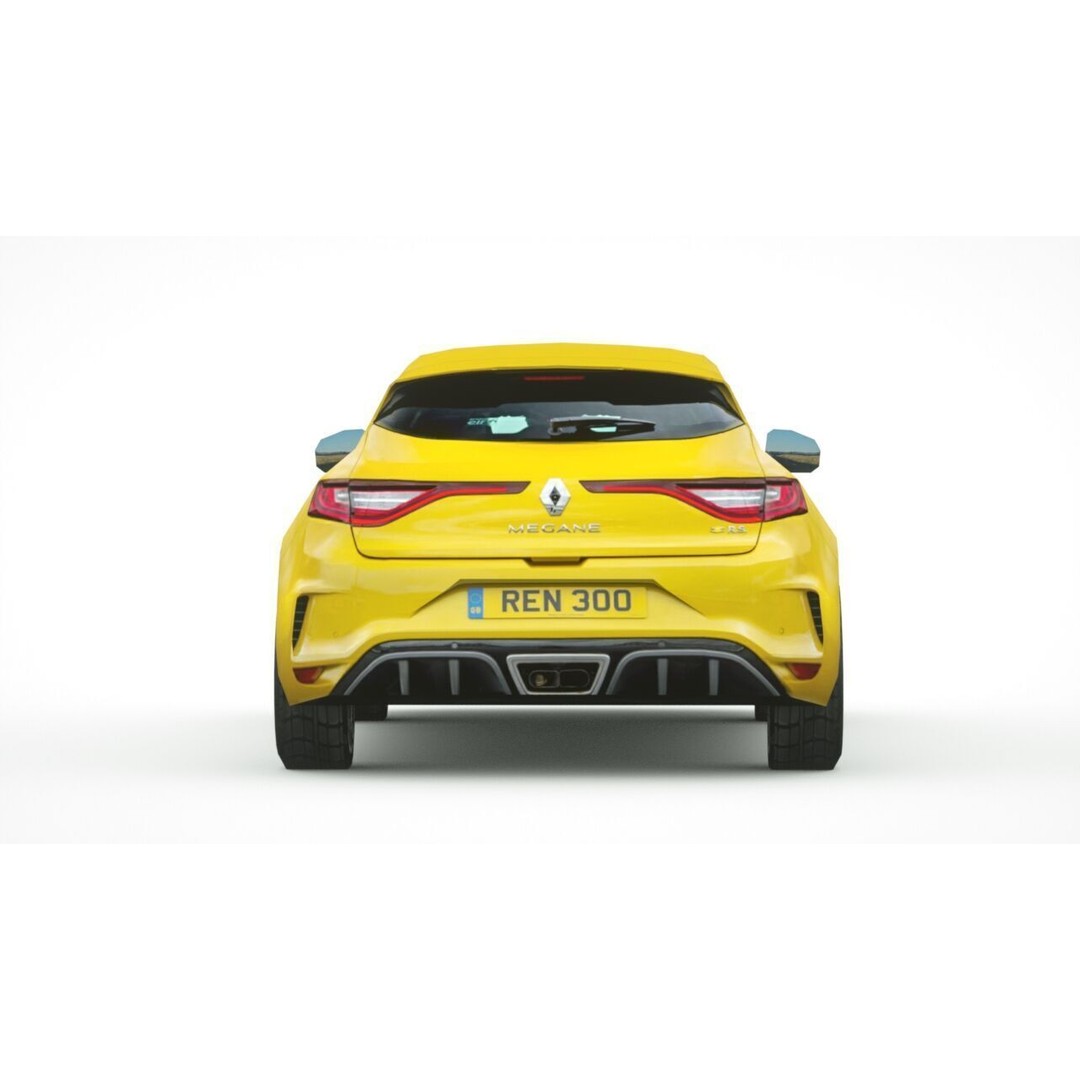 Renault Megane RS 2019 3D Model – Low Poly Game Asset, FBX - View 6