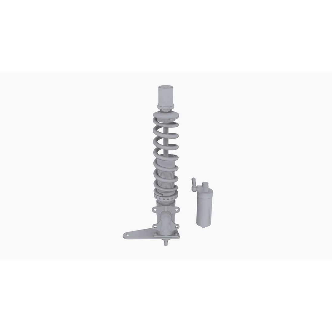 Penske Coilovers 3D Model – Low Poly Game Asset, FBX, OBJ - View 10