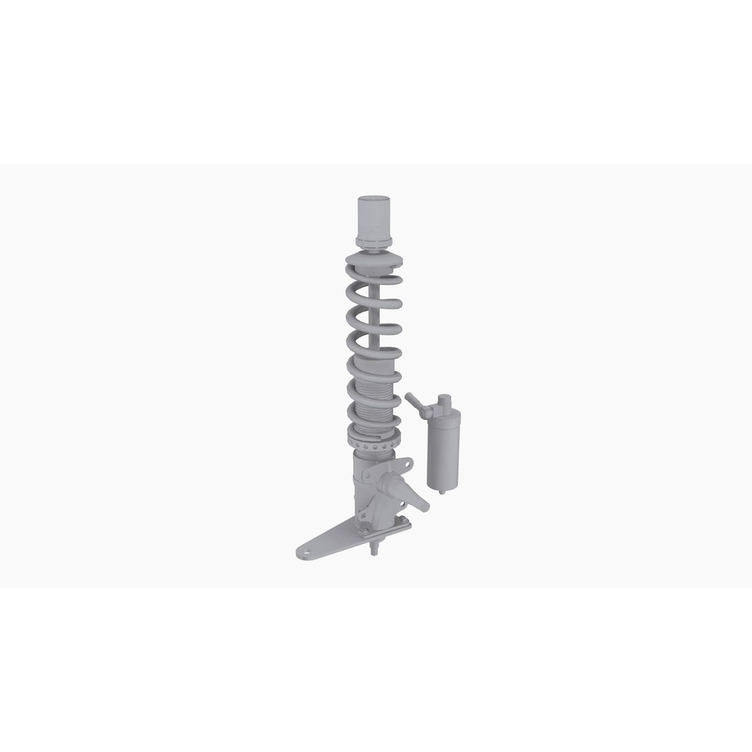 Penske Coilovers 3D Model – Low Poly Game Asset, FBX, OBJ - View 9