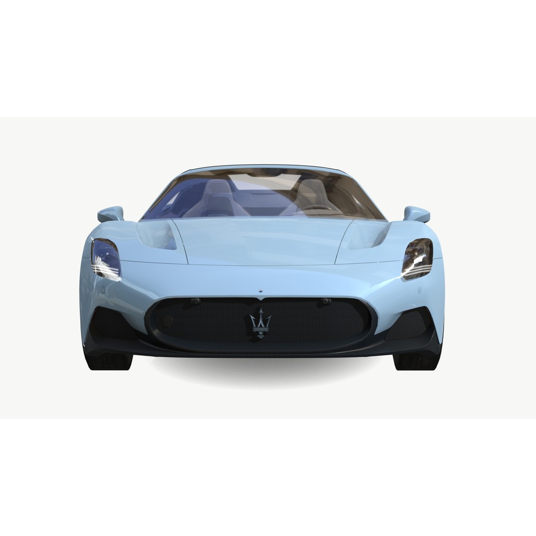 Maserati MC20 Cielo 2024 3D Model – Low Poly Game Ready Asset, FBX - View 9