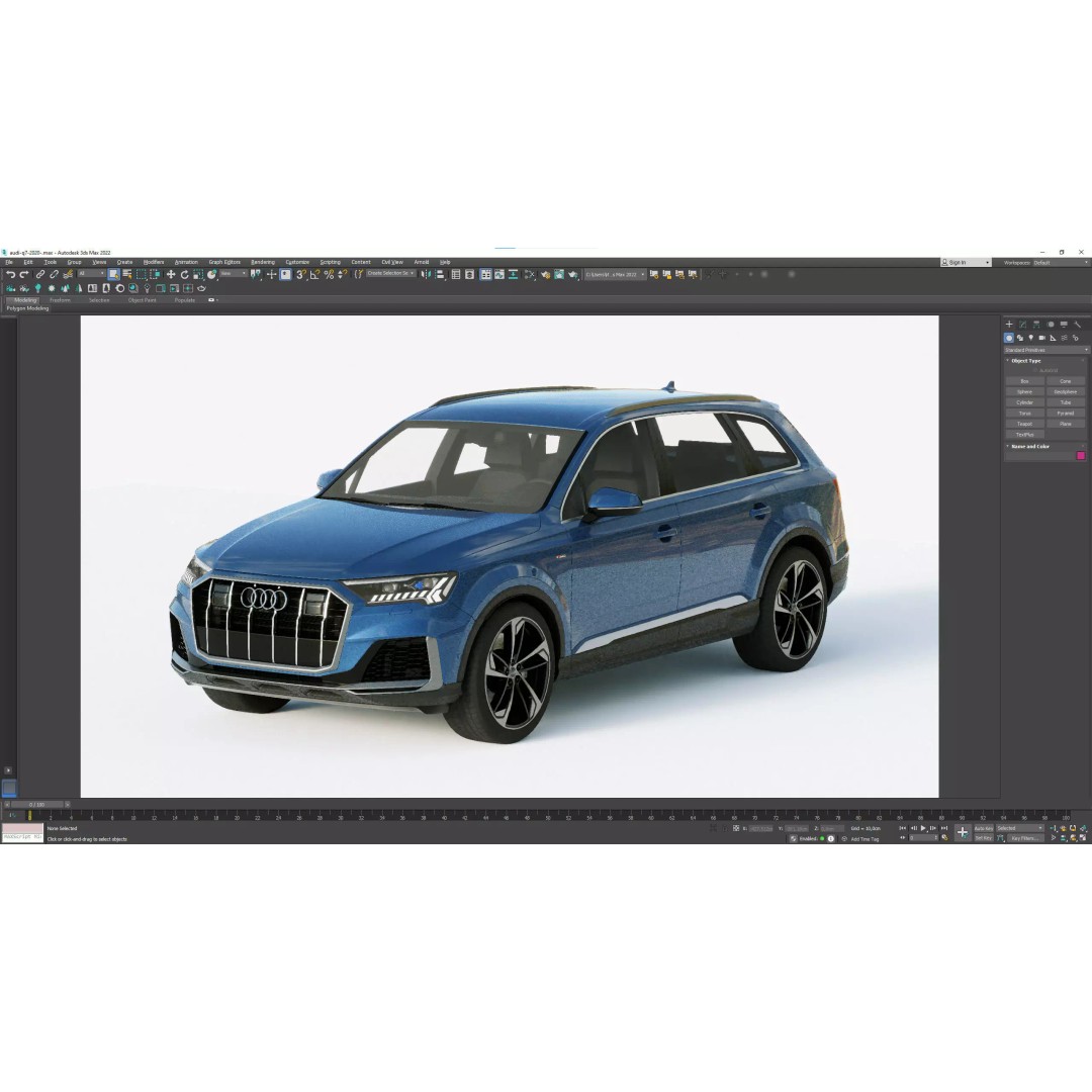 Audi Q7 2020 3D Model – High Poly Game-Ready Vehicle, FBX, Blender