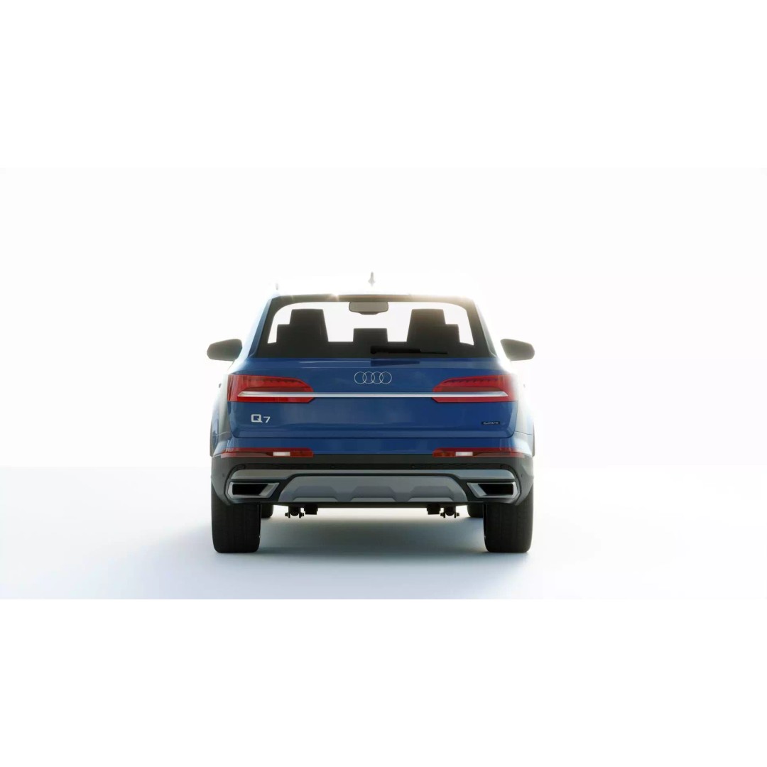 Audi Q7 2020 3D Model – High Poly Game-Ready Vehicle, FBX, Blender - View 10