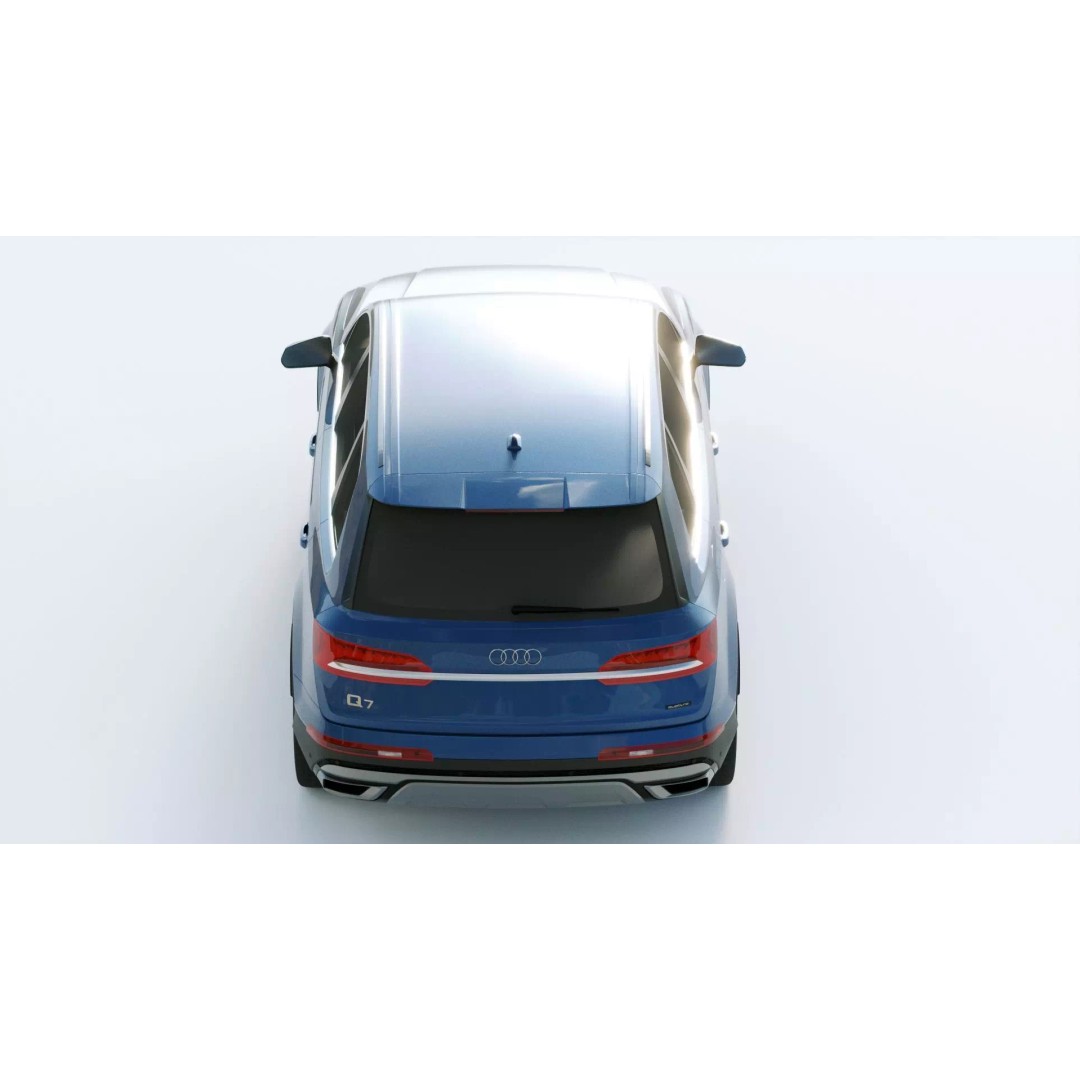 Audi Q7 2020 3D Model – High Poly Game-Ready Vehicle, FBX, Blender - View 11