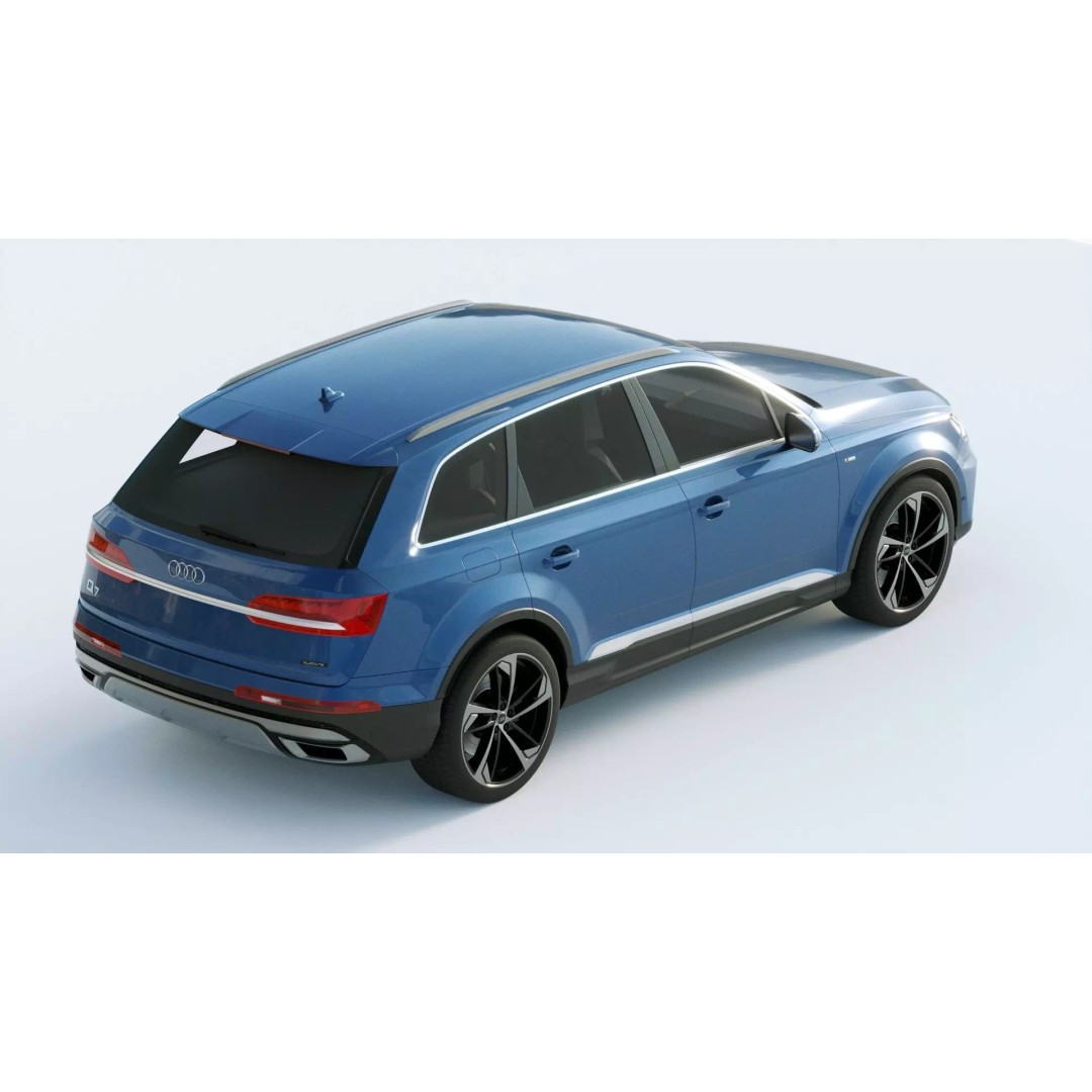 Audi Q7 2020 3D Model – High Poly Game-Ready Vehicle, FBX, Blender - View 12