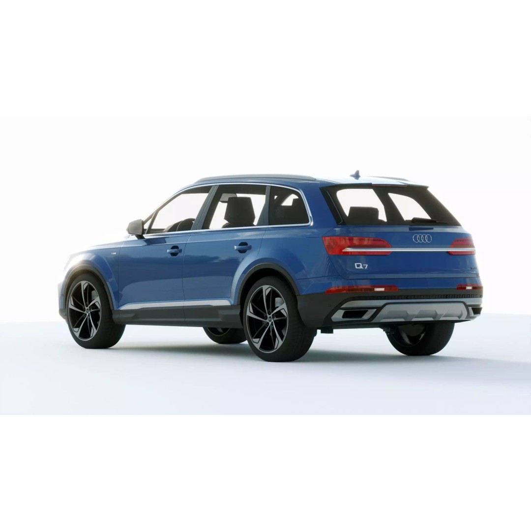 Audi Q7 2020 3D Model – High Poly Game-Ready Vehicle, FBX, Blender - View 14