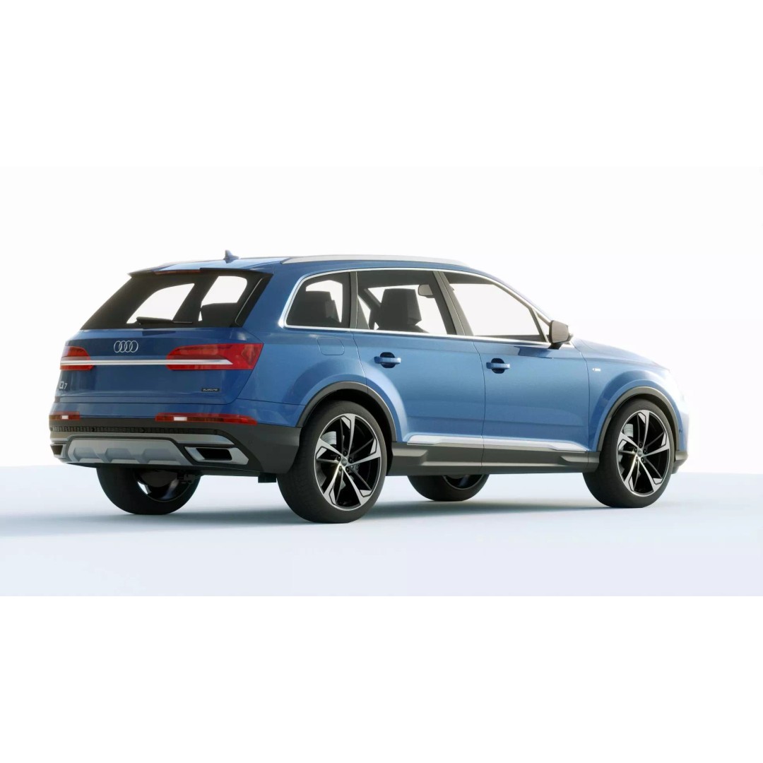 Audi Q7 2020 3D Model – High Poly Game-Ready Vehicle, FBX, Blender - View 15