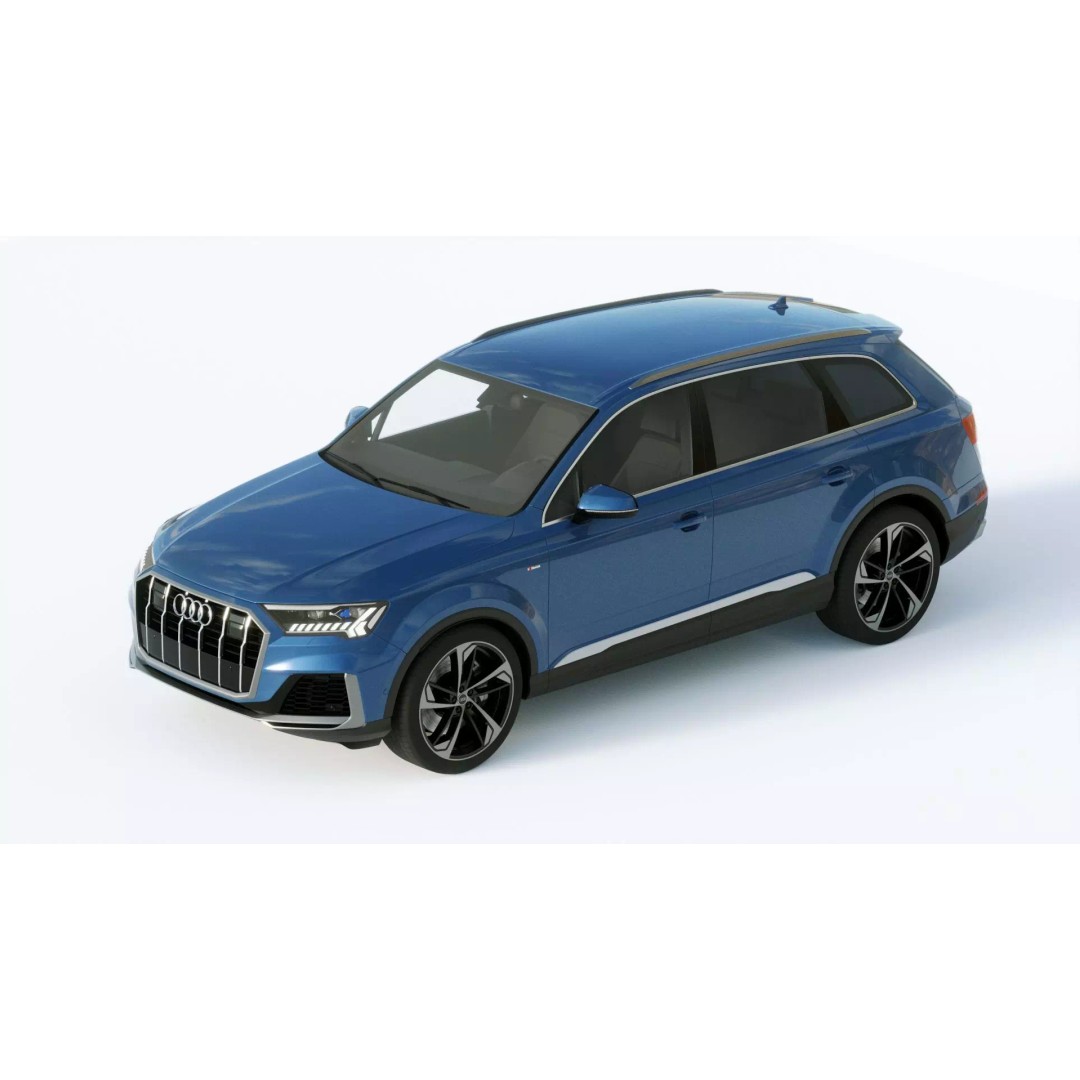 Audi Q7 2020 3D Model – High Poly Game-Ready Vehicle, FBX, Blender - View 17