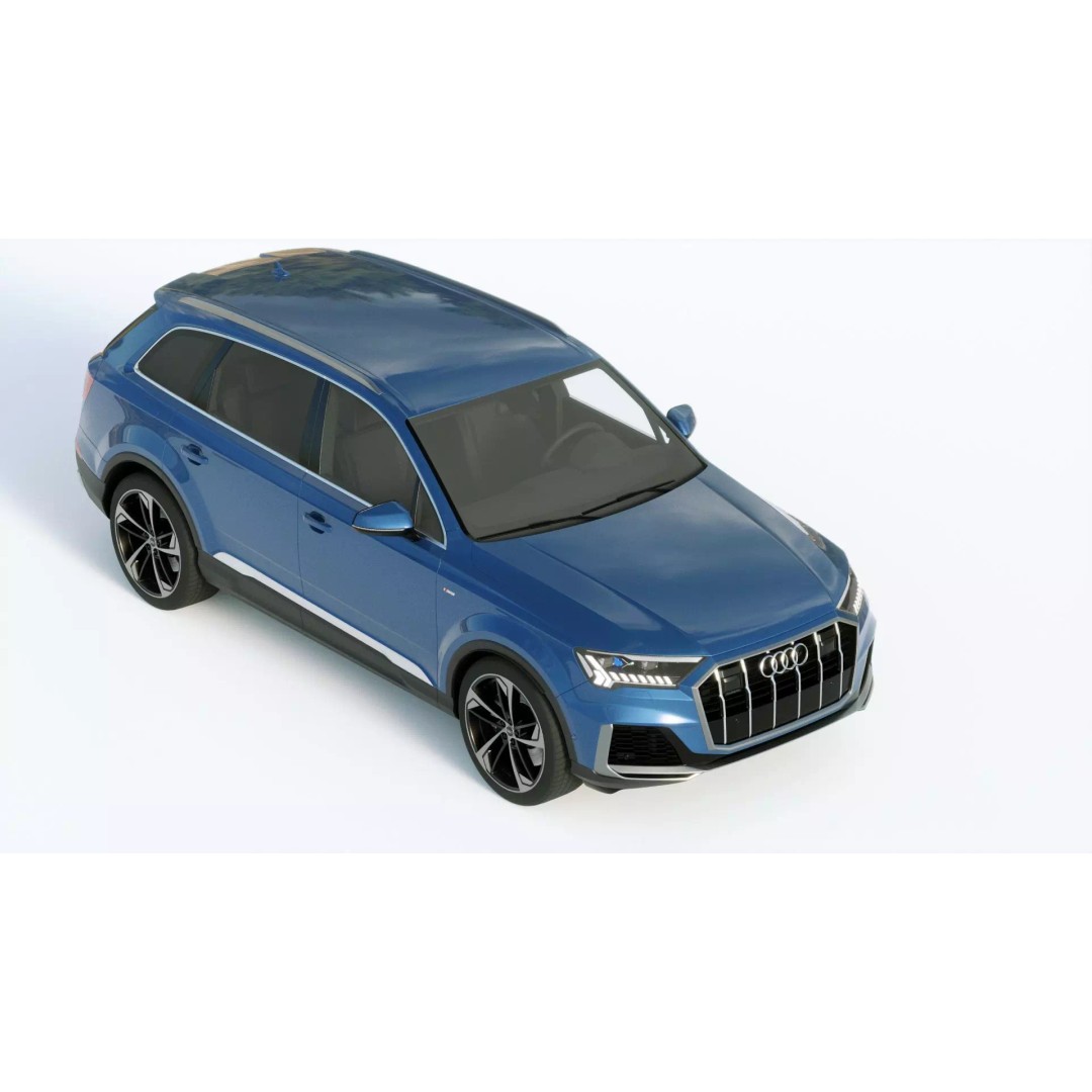 Audi Q7 2020 3D Model – High Poly Game-Ready Vehicle, FBX, Blender - View 18