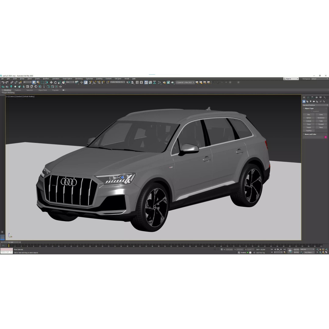 Audi Q7 2020 3D Model – High Poly Game-Ready Vehicle, FBX, Blender - View 19