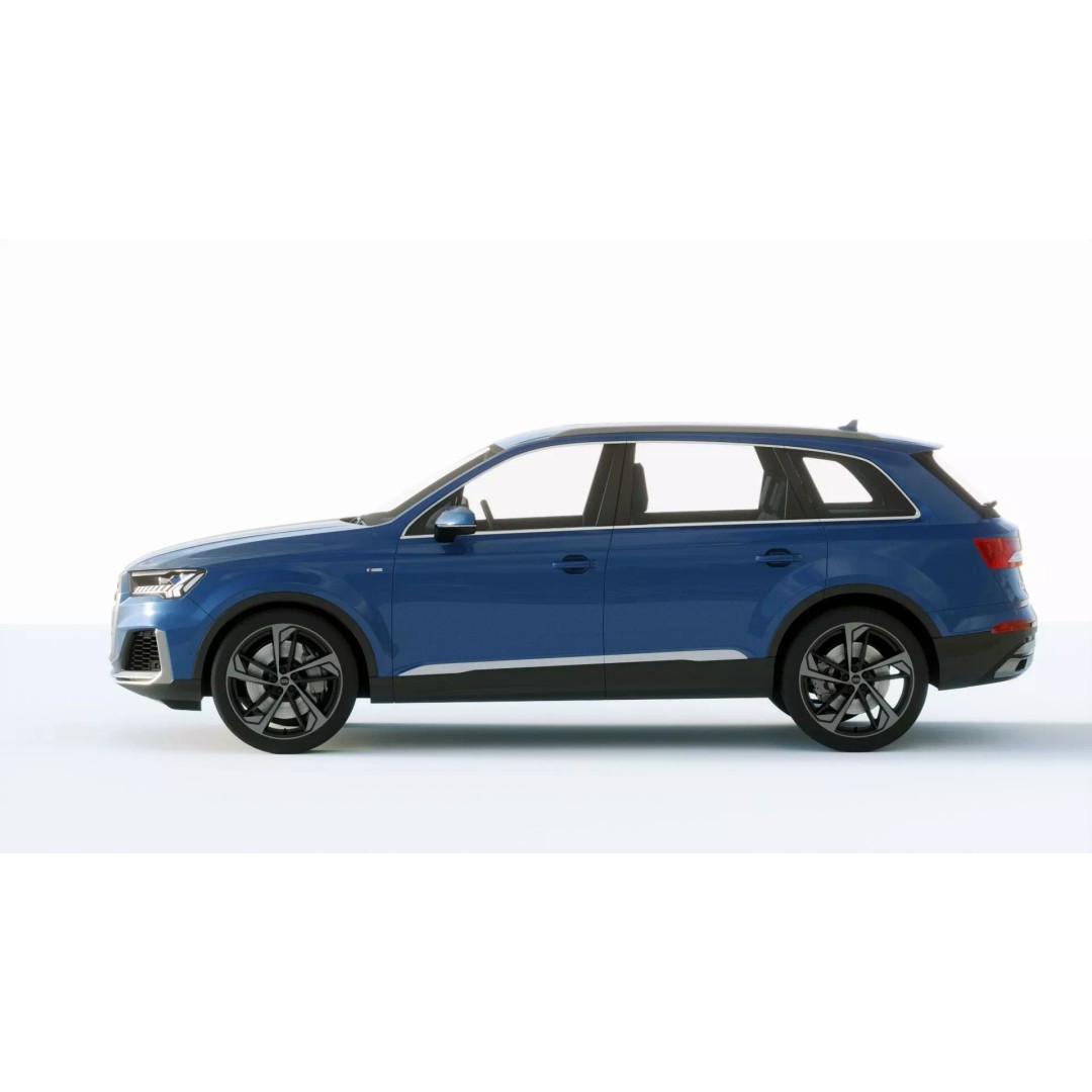 Audi Q7 2020 3D Model – High Poly Game-Ready Vehicle, FBX, Blender - View 4